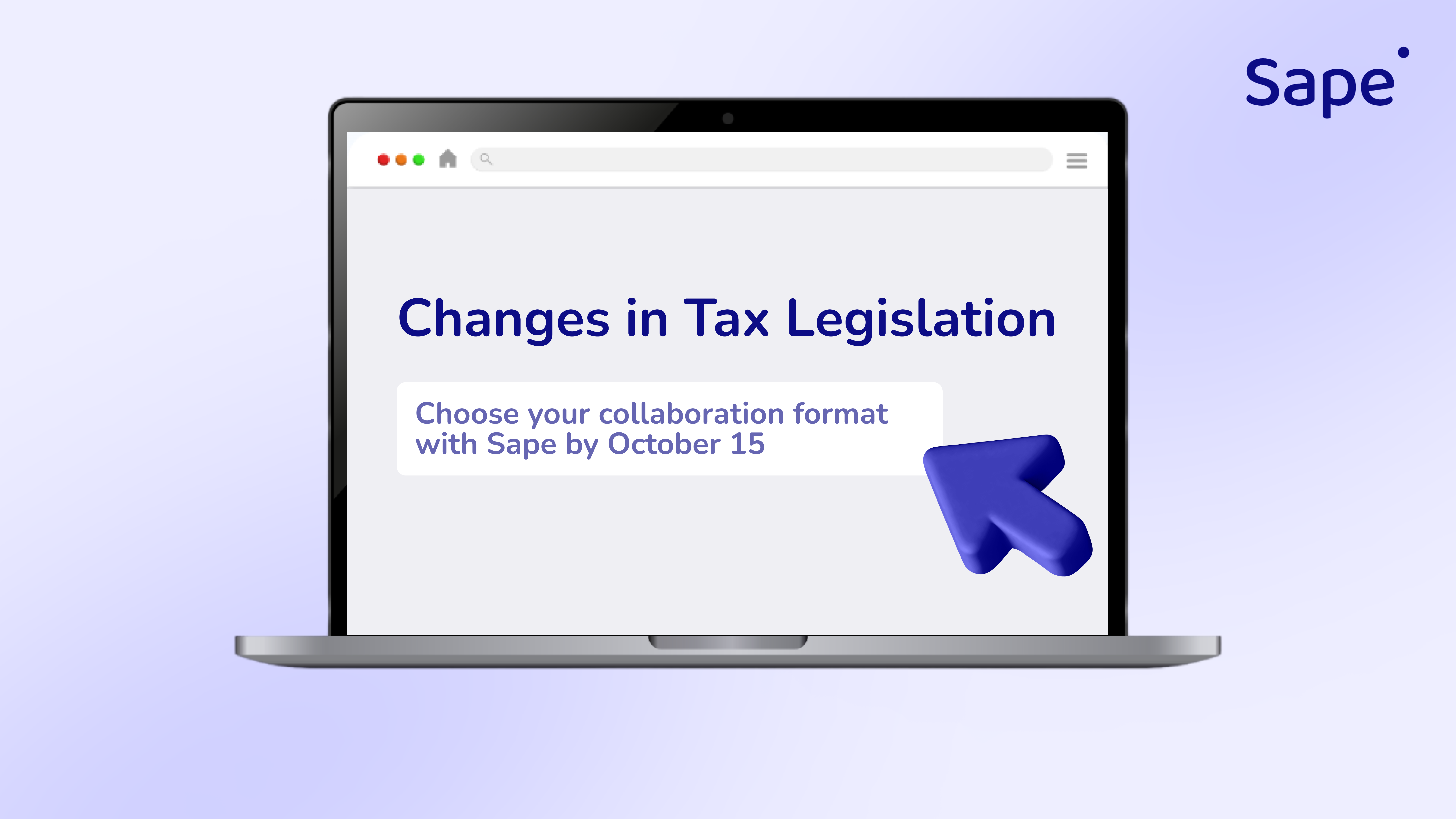 Changes in Tax Legislation. Choose Your Collaboration Format with Sape by October 15